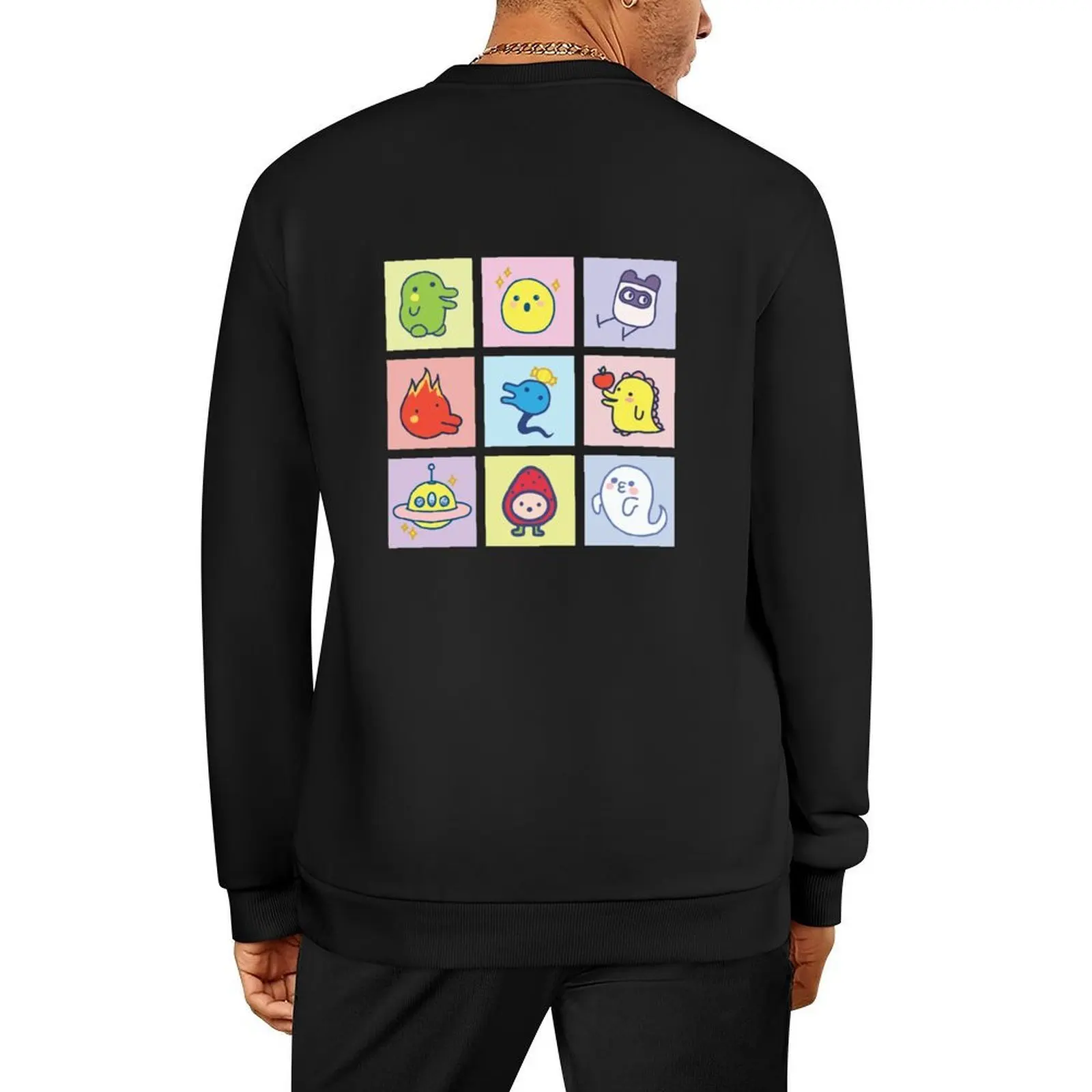 

Tamagotchi Squares Pullover men clothing blouse autumn jacket men graphic t shirts men new in hoodies & sweat-shirt