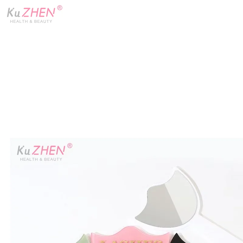 Profesjonalne lusterko do przedłużania rzęs z uchwytem do precyzyjnego nakładania rzęs i dekoracji salonów kosmetycznych, rekwizyt fotograficzny dla techników rzęs.