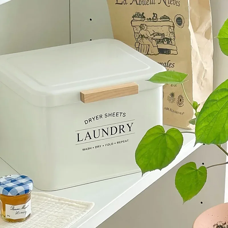 INS Style  Capacity Airtight Storage Box, Multifunctional Waterproof Organizer for Bathroom Laundry Detergent ，Toilet  Container