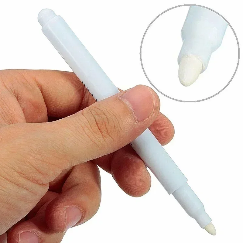 Caneta/marcador de giz líquido branco, 3 peças, para janelas de vidro, quadro negro, giz sem poeira, material escolar, material para professores