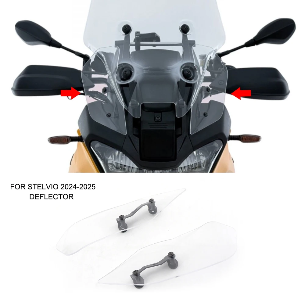 

For Moto Guzzi STELVIO 2024-2025 Accessories Side Spoiler Bilateral Deflectors New Motorcycle Side Windscreen