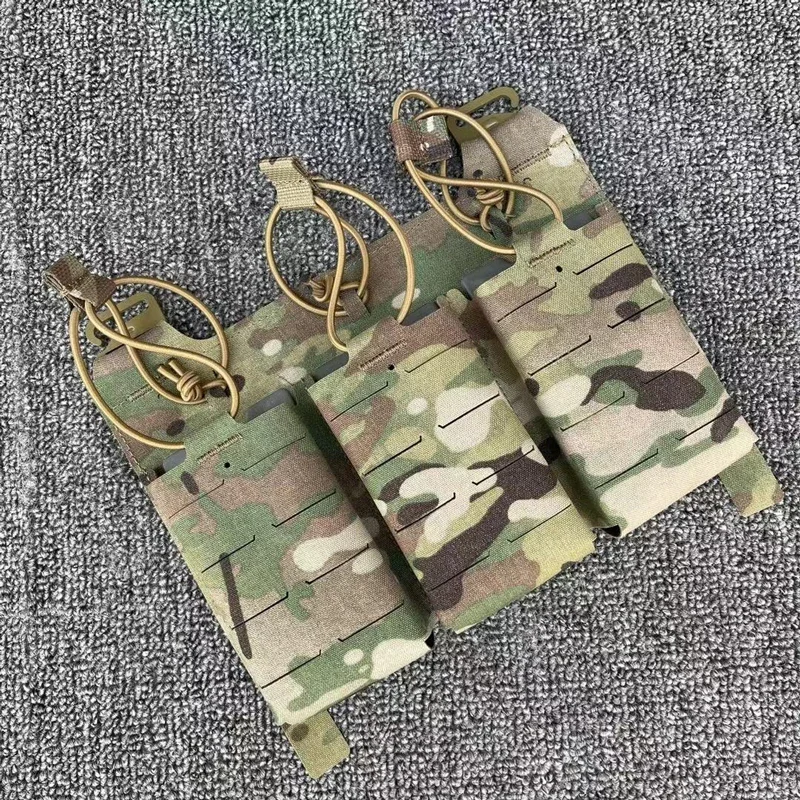 

Tactical Magazine Pouch Airsoft Laser Cutting Panel 5.56 Triple Magazine Bag Vest Multicam Mag Carrier Holder Pocket