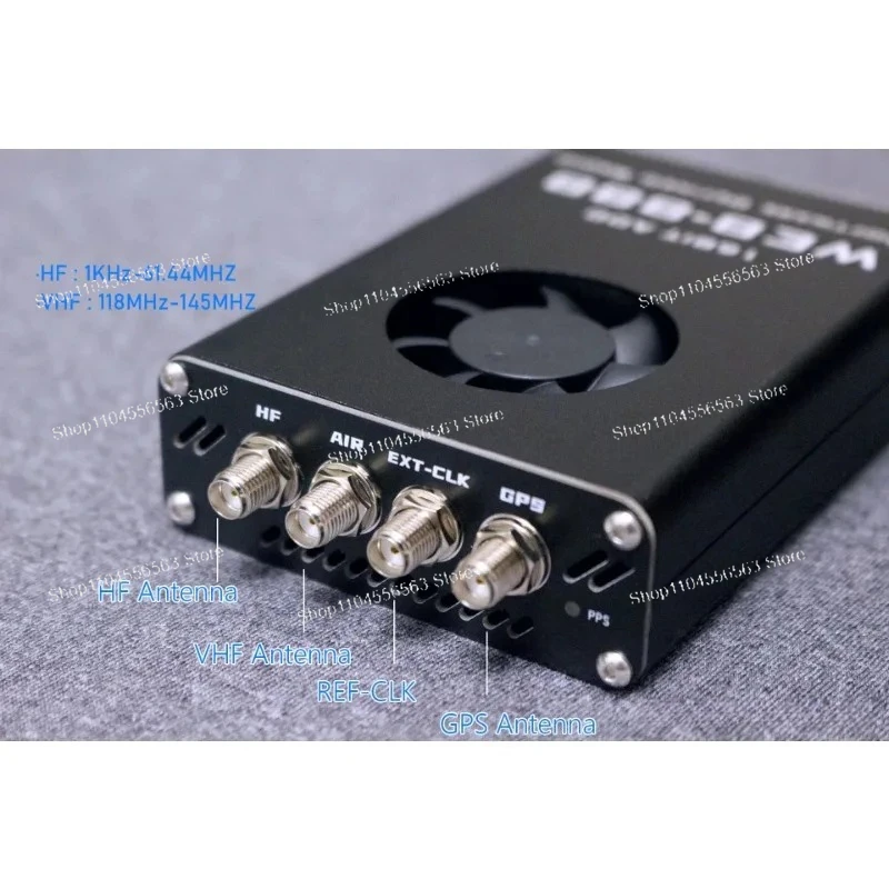 Ham Radio Web-888 10 kHz to 60 MHz HF VHF 16bit ADC 62M Bandwidth DDC Web SDR Radio for Amateur Use