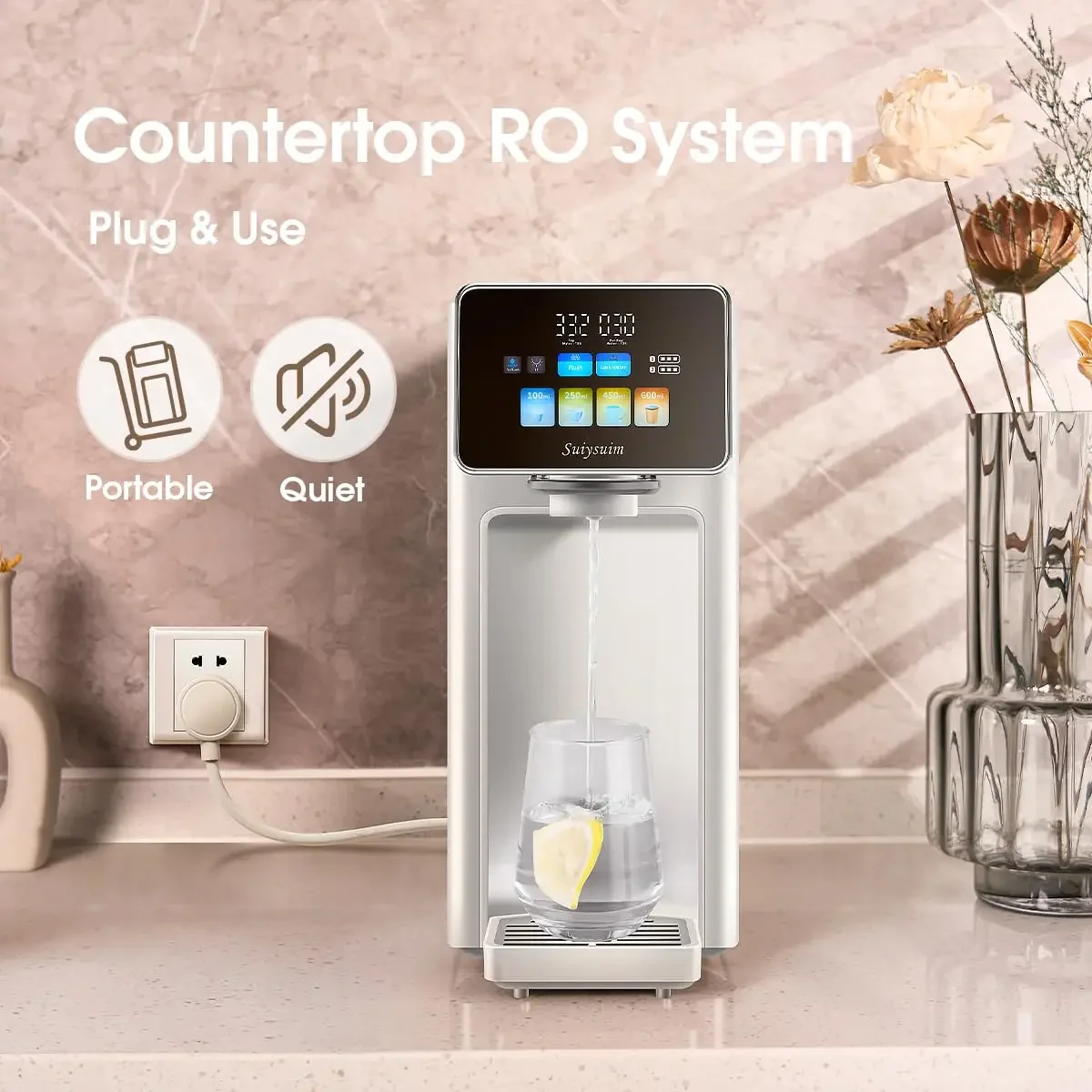 6 Stage Countertop Water Filtration,Countertop RO Alkaline Remineralization