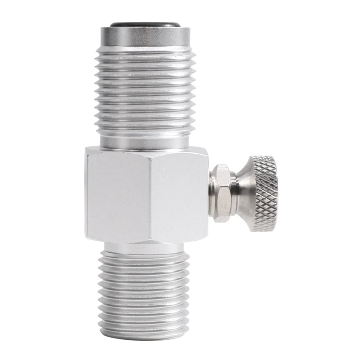 G5/8 Externe Schroefdraad Naar Cga347 Interne Draad Snel Loskoppelen Plug Adapter Soda Co2 Cilinder Met Leeglopende Knop