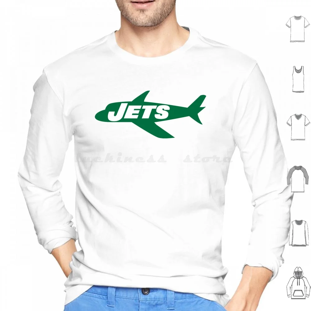 New Jets-City Hoodies Long Sleeve Ny Green Black Zach City