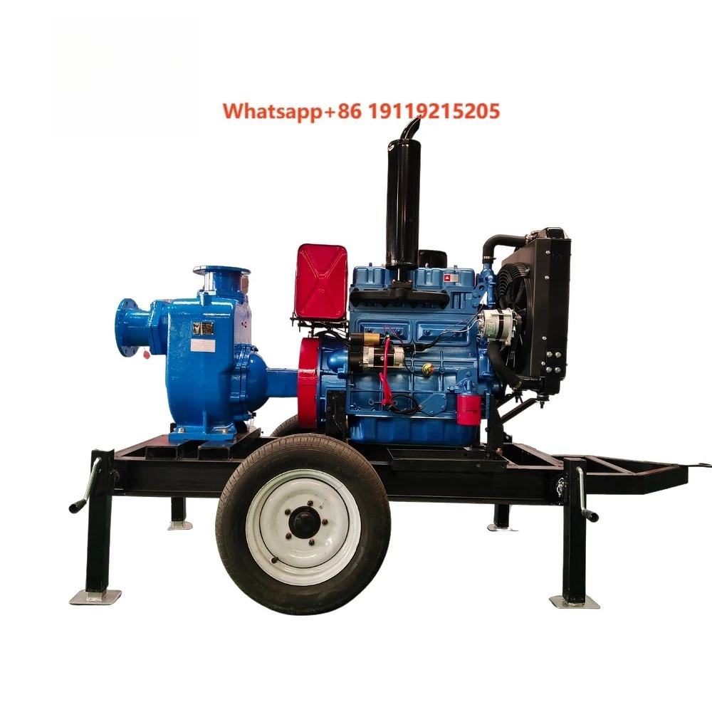 6 Inch Irrigation Self Priming Water Centrifugal Pump With Trailer