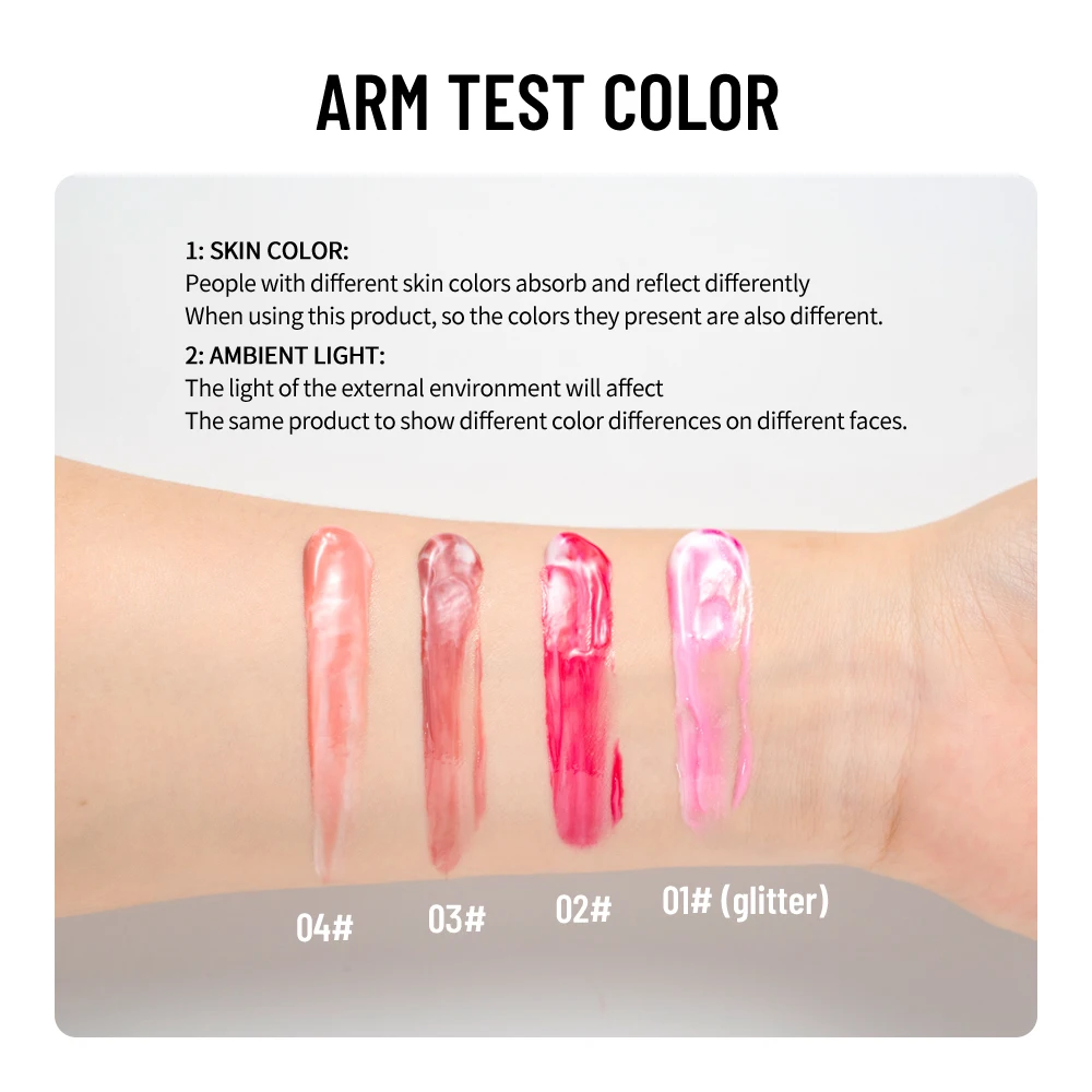 Clubday 4 色スーツパールファイングリッター保湿栄養スパイラルフルーツ口紅耐久性のある簡単な着色チューブリップ