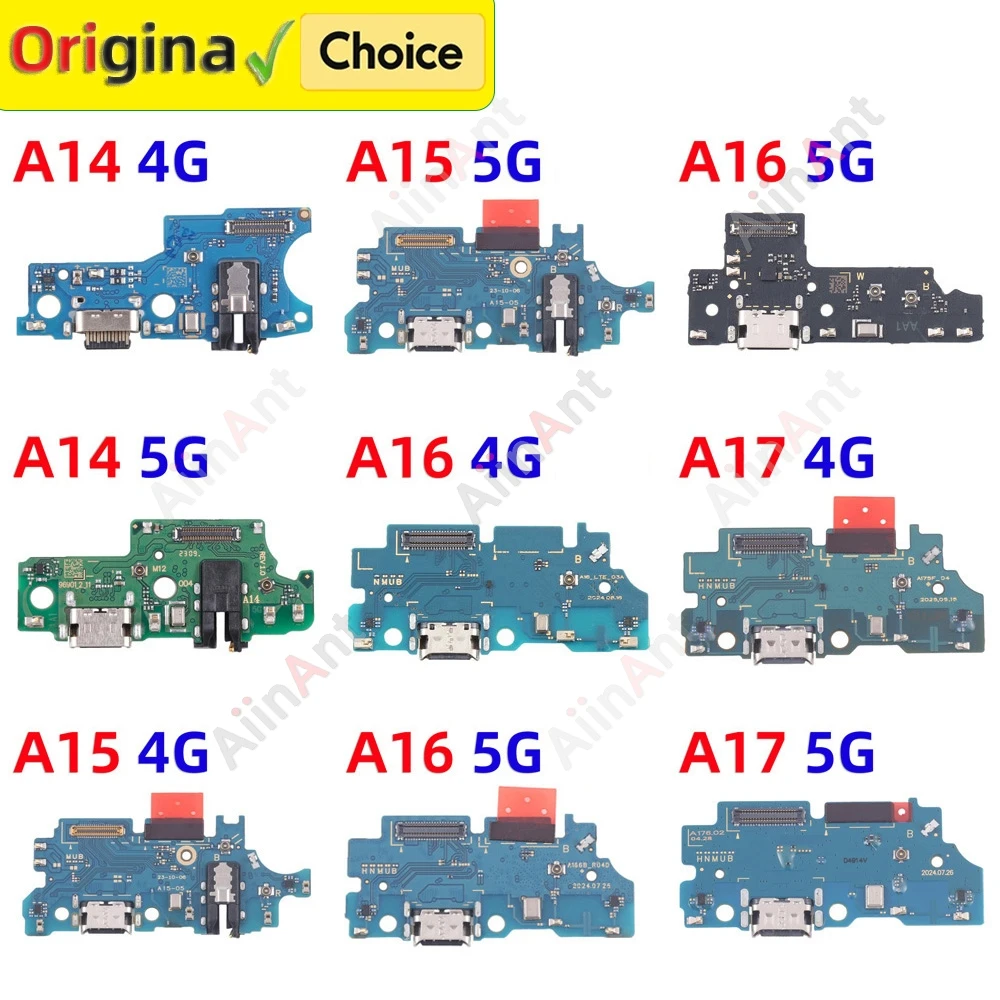 Dock USB Charger Board Port Connector Charging Flex Cable For Samsung Galaxy A14 A15 A16 A17 A145F A145P A146B US EU 4G 5G