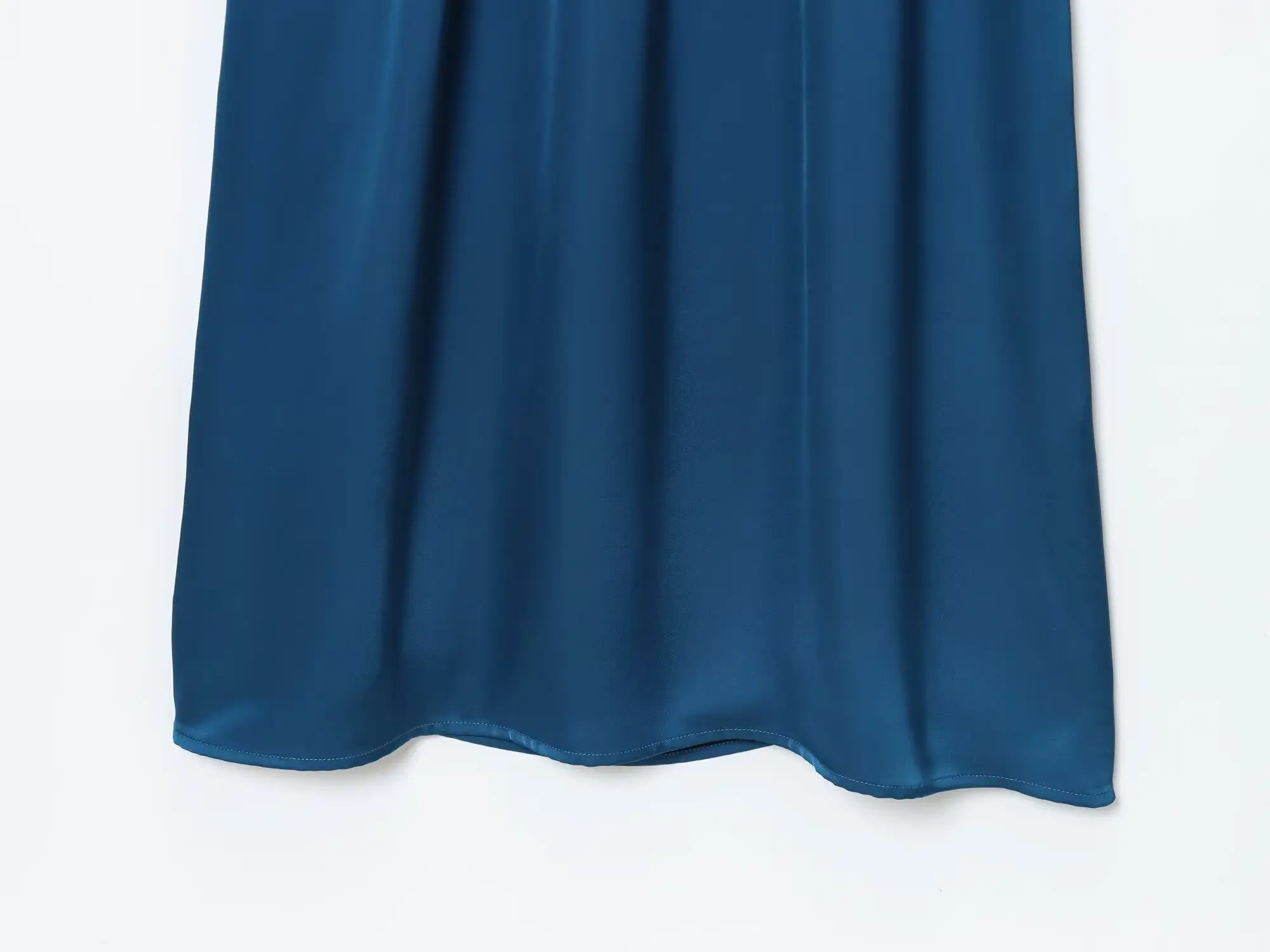 2025 WOMAN Fashion European and American Style Winter New Half-high Neck Silk Satin Texture Horn Sleeve Dress Vestidos Mujer