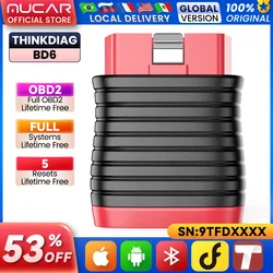 THINKCAR BD6 OBD2 Car Scanner ABS SRS TCM TPMS Engine Code Reader Auto Diagnostic Tool ABS BLEED EPB ETS IMMO Reset Scan Tool
