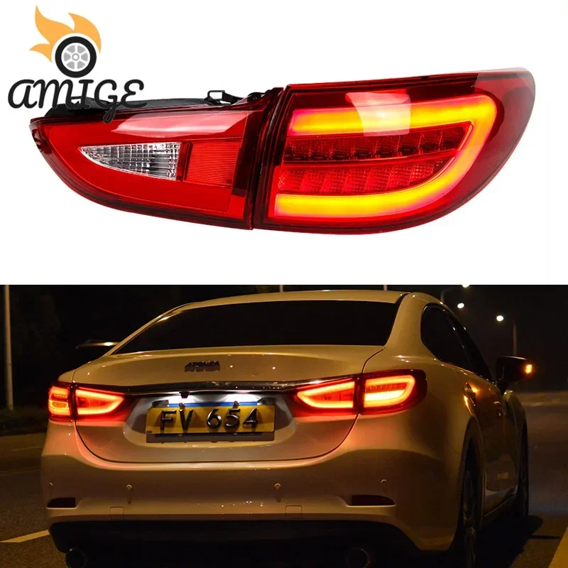 

Car LED Taillight Tail Lights For Mazda 6 2013 - 2018 Atenza Rear Fog Lamp Brake Light Reverse Dynamic Turn Signal