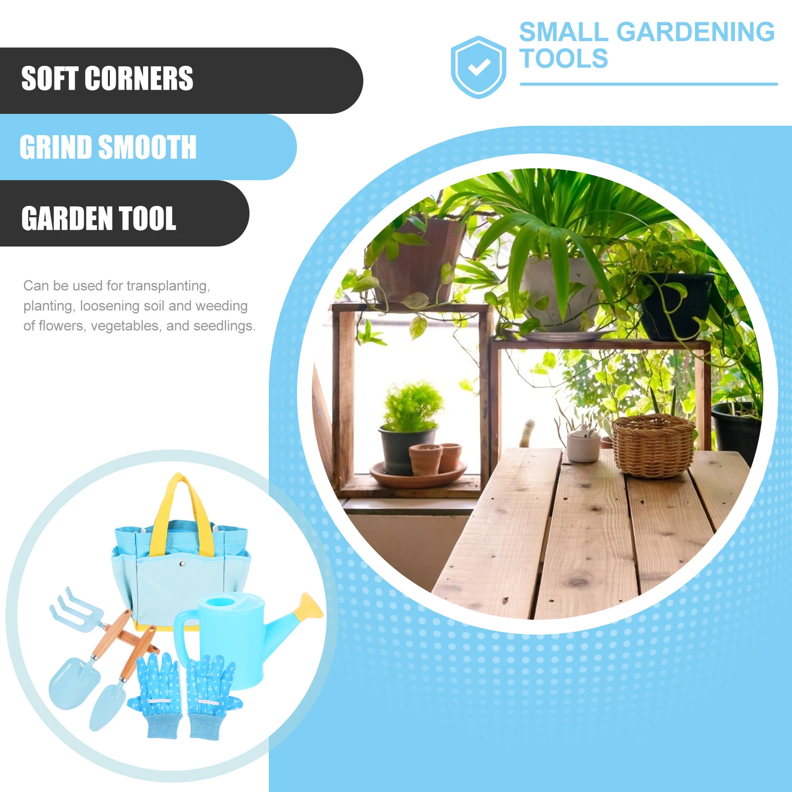 

1 set 1 Set Of Kids Gardening Mini Shovel Rake Set For Children Outdoor Planting Tools Small Garden Hand Tools Sand Beach Yard