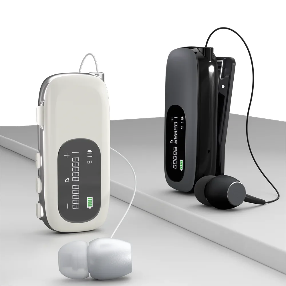 

K75 Business Earphones Hands Free Bluetooth V5.4 LCD Display Wireless Earphones for Call and Cycling Noise Reduction Earphones