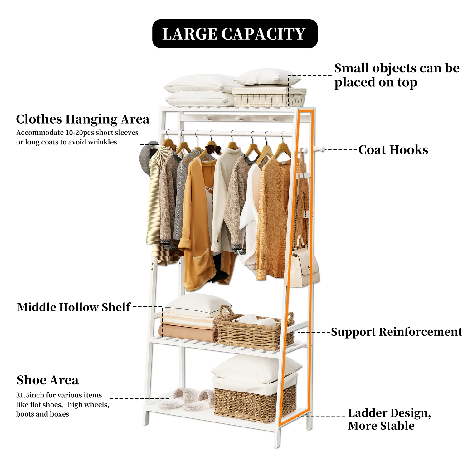 Thumbnail 3 - #33 Cheapest Standing Coat Racks Deals You Can Get