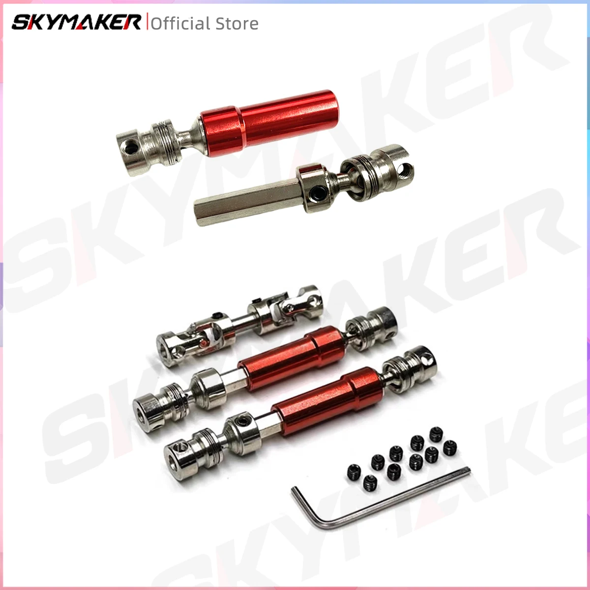 1/12 RC카 메탈 드라이브 샤프트 MN128 MN86 MN86s 드라이브 샤프트 메탈 CVD 드라이브 샤프트 5mm 슬리브 액슬 업그레이드 부품 액세서리