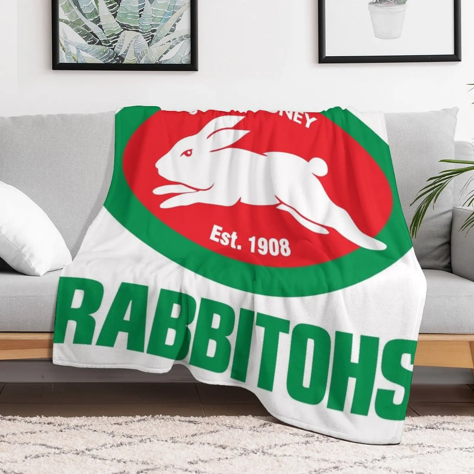 south-rabbitohs Throw Blanket