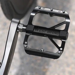 Ultralight Aluminum Alloy Bicycle Pedals 2 Sealed Bearings Bike Pedals AntiSlip Waterproof Wide Bike Pedals Cycle Accessories