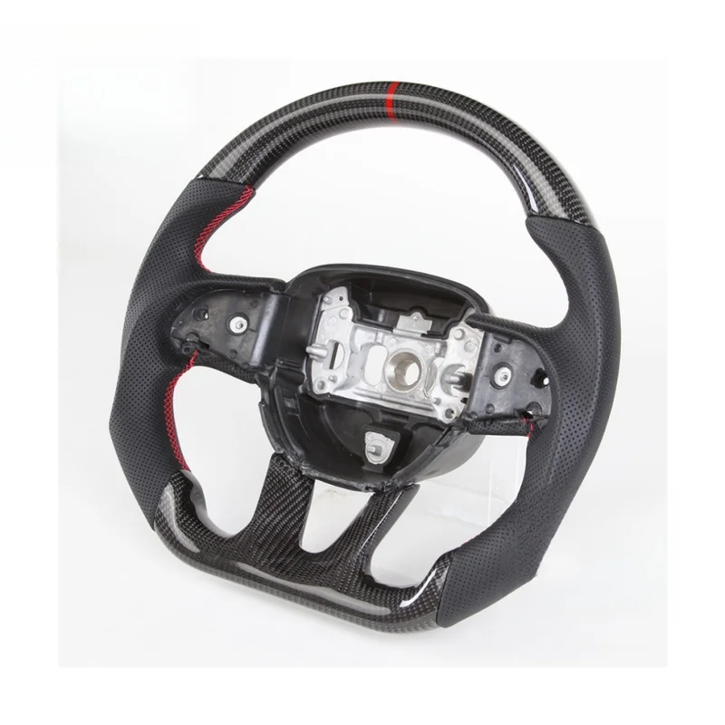 Carbon Fiber Steering Wheel Aftermarket Interior Parts Fit 2015-2024 SXT GT SRT