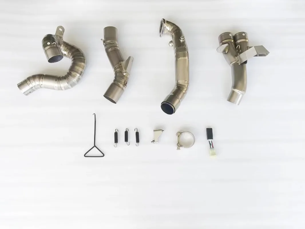 High Performance After Market Valve Control Titanium Motorcycle Exhaust Pipe for Multistrada V2
