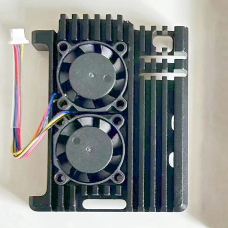 Coque en aluminium pour Raspberry Pi 5ème génération, ventilateur de refroidissement, boîte de protection, coque en métal, facile à utiliser, adapté aux touristes