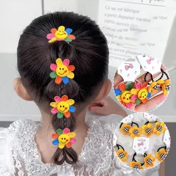 2PCS Colorful Sunflower Lovely Kids Hairpins Children Headwear Baby Hair Clips Girl Hair Accessories Elastic Hair Bands