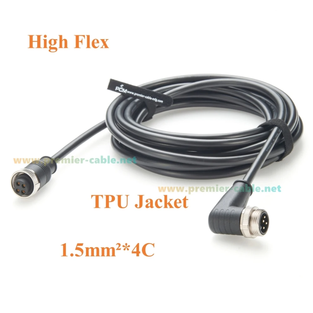 Rechtwinkliges Minifast 7/8"-16UN 4-Pin-Stromversorgungskabel IP67 Mini-Change Stecker auf Buchse DeviceNet-Kabel für Profibus-Feldbus – Detail 3
