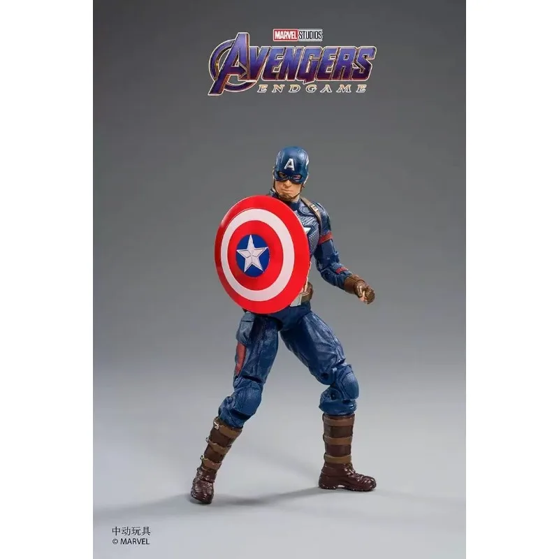 Original ZD ของเล่น Marvel ใบอนุญาตของแท้ Captain America Action Figures Collection ของเล่นของขวัญชุดเครื่องประดับ