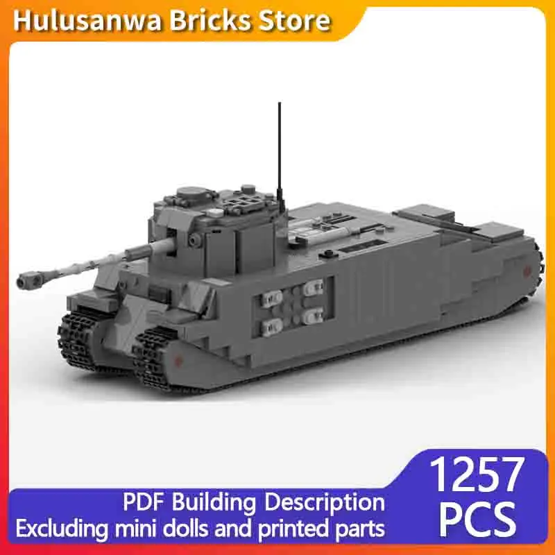 

TOG-2 Military Tanks Model MOC Building Bricks War Equipment Modular Technology Gifts Holiday Assemble Children Toys Suit