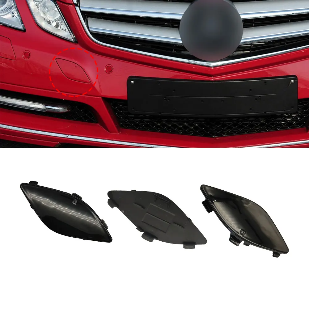 For Mercedes E Class Coupe Car Front  Bumper Tow Hook Cover Cap Black For Benz W207 E260 E300 E320 E350 E400 2078850123