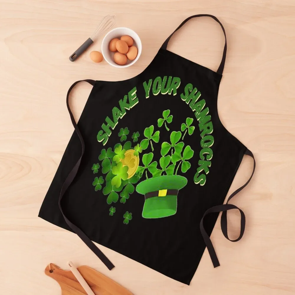 

Shake Your Shamrocks, Let The Shenanigans Begin, Lucky Shamrock Irish Culture , Shenanigans Squad Apron Kitchen Things Apron