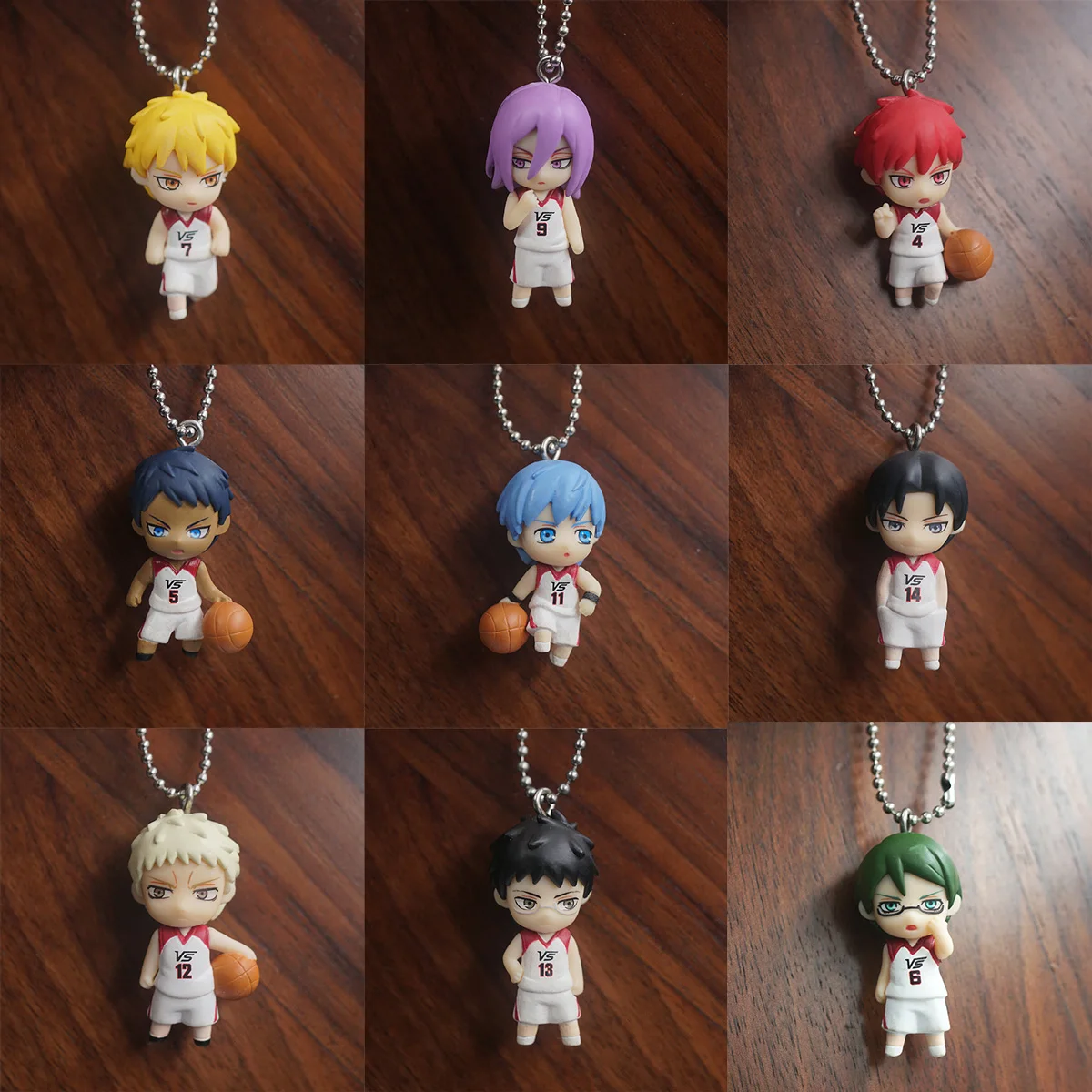 Basketball Anime's Basketball Aomine Daiki Atsushi Murasakibara Kise Ryota Takao Kazunari Kawaii Resin Kapsel Schlüsselanhänger