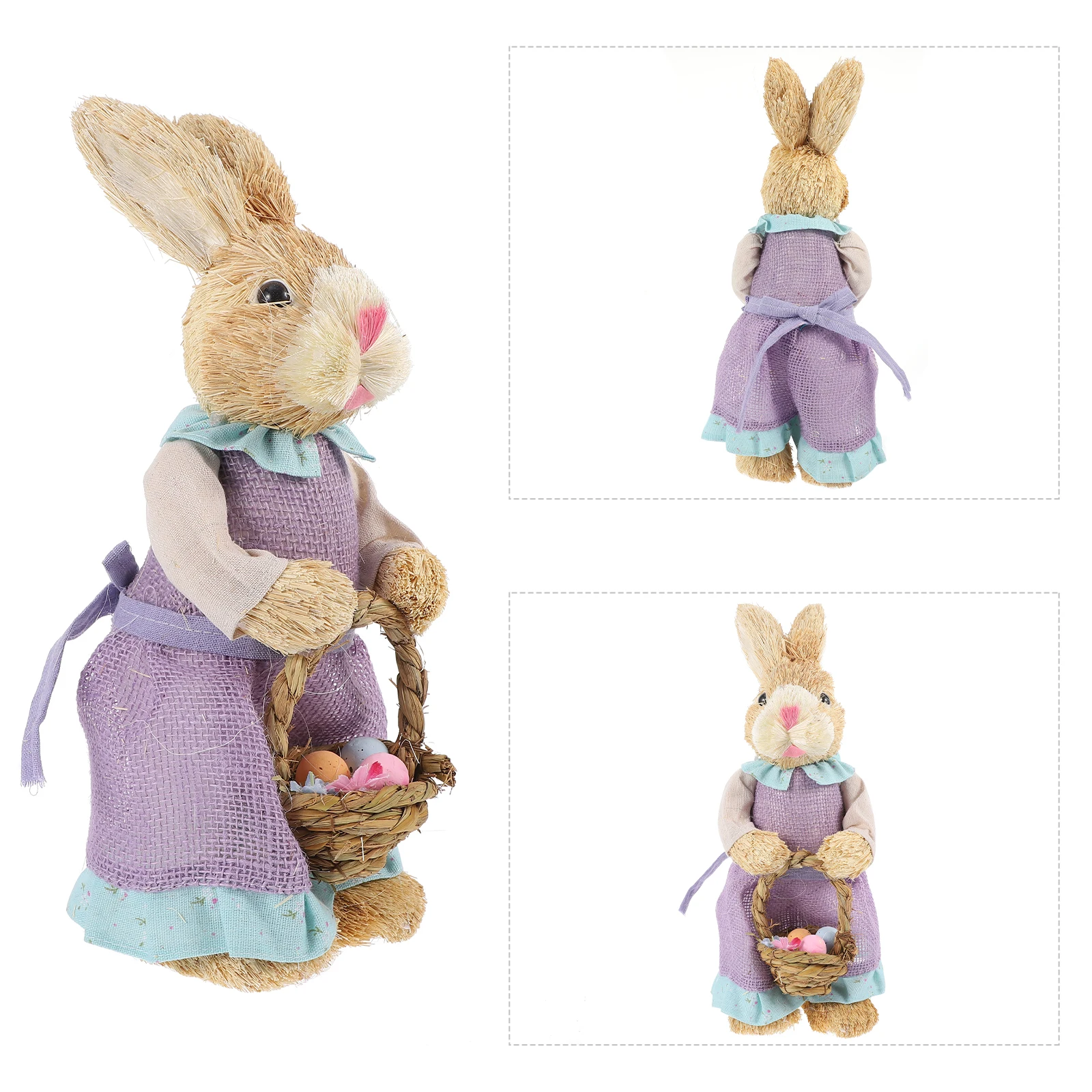 

Cute Straw Figurines Decorative Desktop Ornament For Room Bedroom Household Vivid Creative Resistant Wear Break Deform
