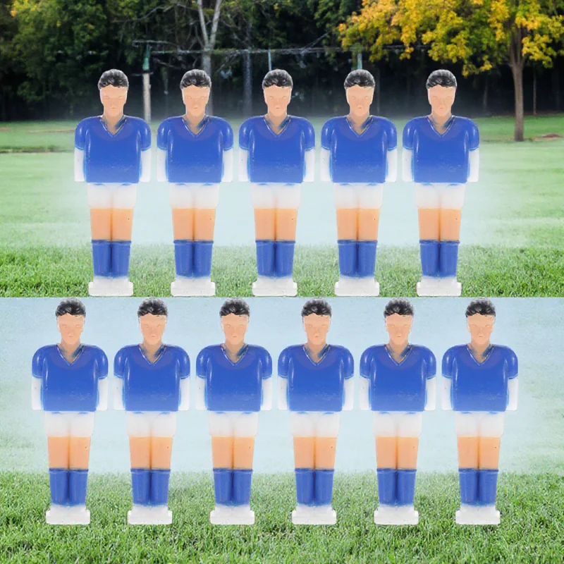 11 قطعة من ملحقات آلة كرة القدم البلاستيكية للرجال لاستبدال لاعبي كرة القدم على الطاولة وديكورات كرة القدم