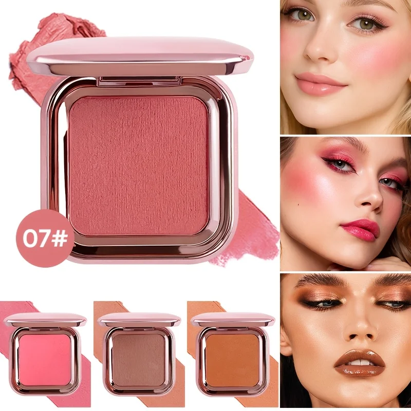 Cream Blush With Mirror And Makeup Brush Long Lasting Cheek Color Tint Face Makeup Cosmetic