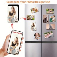 Personalized Customize Photo Refrigerator Magnets Soft Magnetic Dye Sublimation Fridge Magnet For Wedding Mother's Day Gift