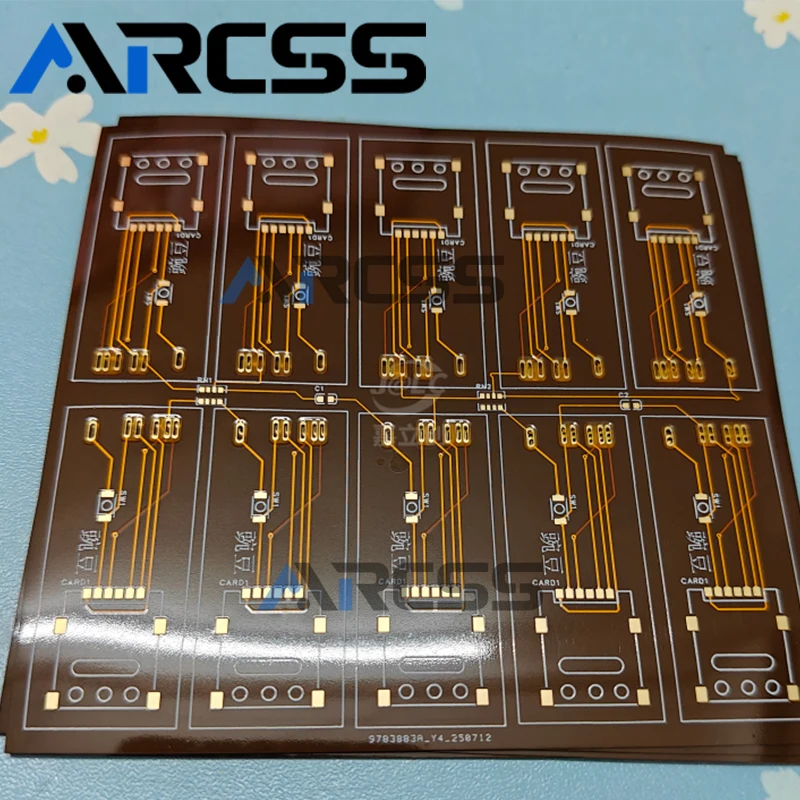 Double Sided Flexible PCB Assembly Custom Multilayer FPC PCBA Service High Impedance Signal Control SMT Placement Board Plant