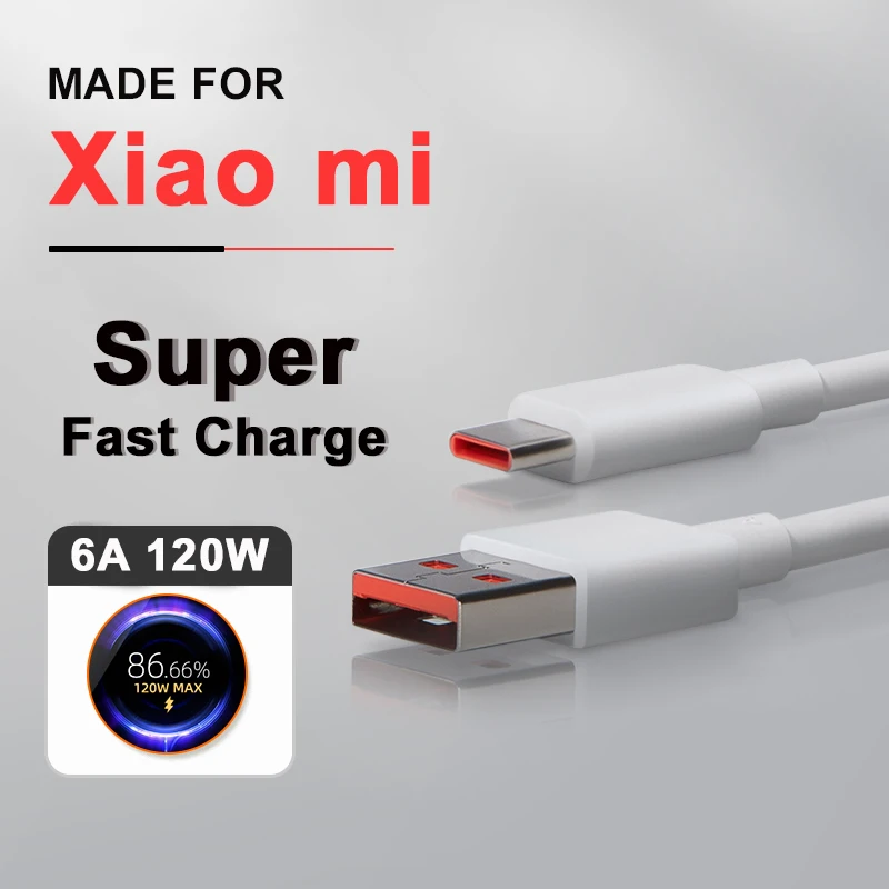 

PD 120W USB A To Type C Super Fast Charging Cable For Xiaomi 15 14 13 Pro MIX Fold 4 MIX Flip Note 14 13 Pro+ Pad 6 Data Line