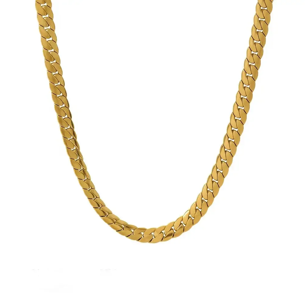 Trendy products 20-60CM 925 Sterling Silver creative 18K gold 5MM sideways chain Necklaces for Men woman fine FASHION Jewelrys