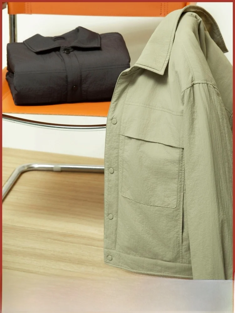 

Thiened 3D Tailoring Men's Cotton Jaet Autumn Winter Casual Breathable Water Resistant Warm Cotton Padded Coat Flip Collar