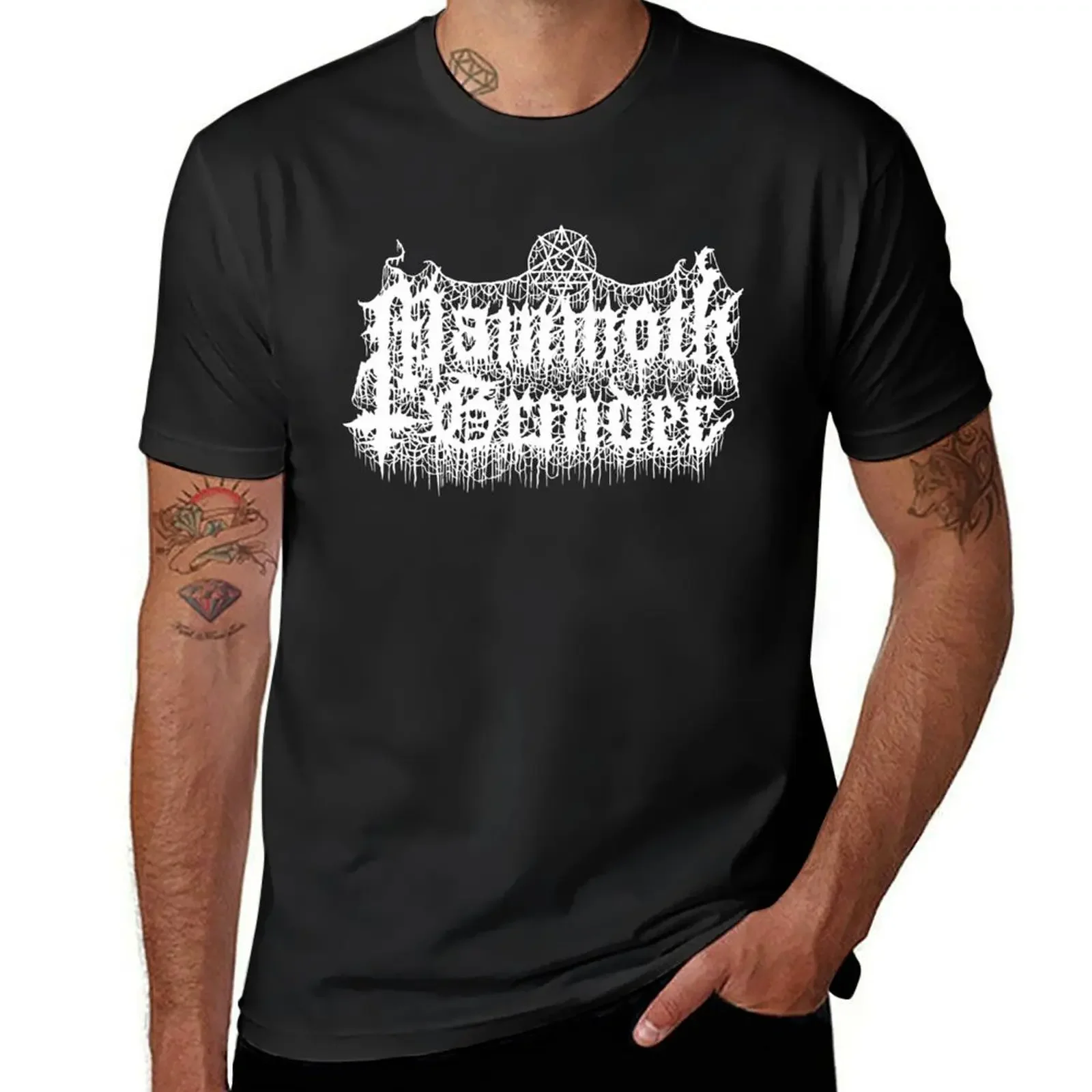 mammoth grinder white putih T-Shirt blacks cheap stuff tee shirts for men