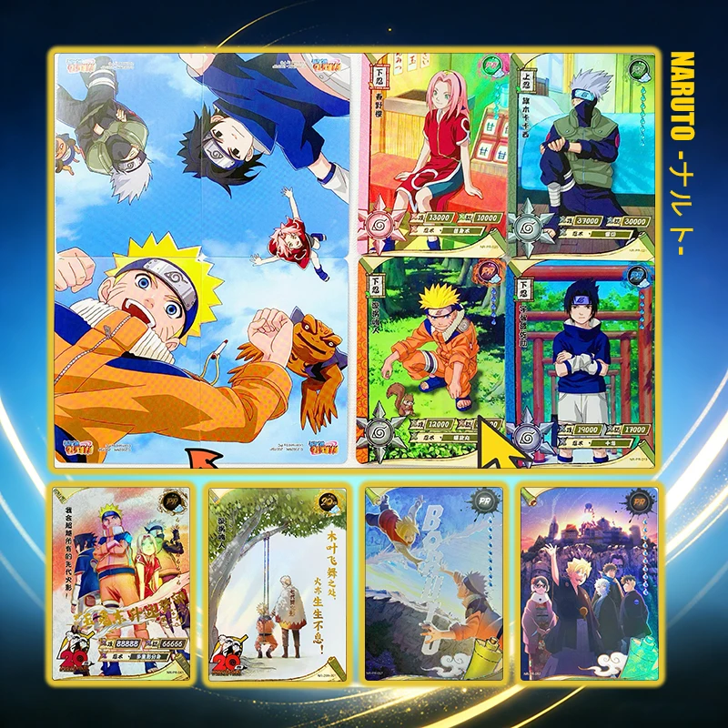 KAYOU NARUTO PR SERIES Anime Japonés Tsunade Konan Uzumaki Kushina Tenten Yamanaka Ino Uzumaki Naruto Colección de Tarjetas de Juguete de Regalo