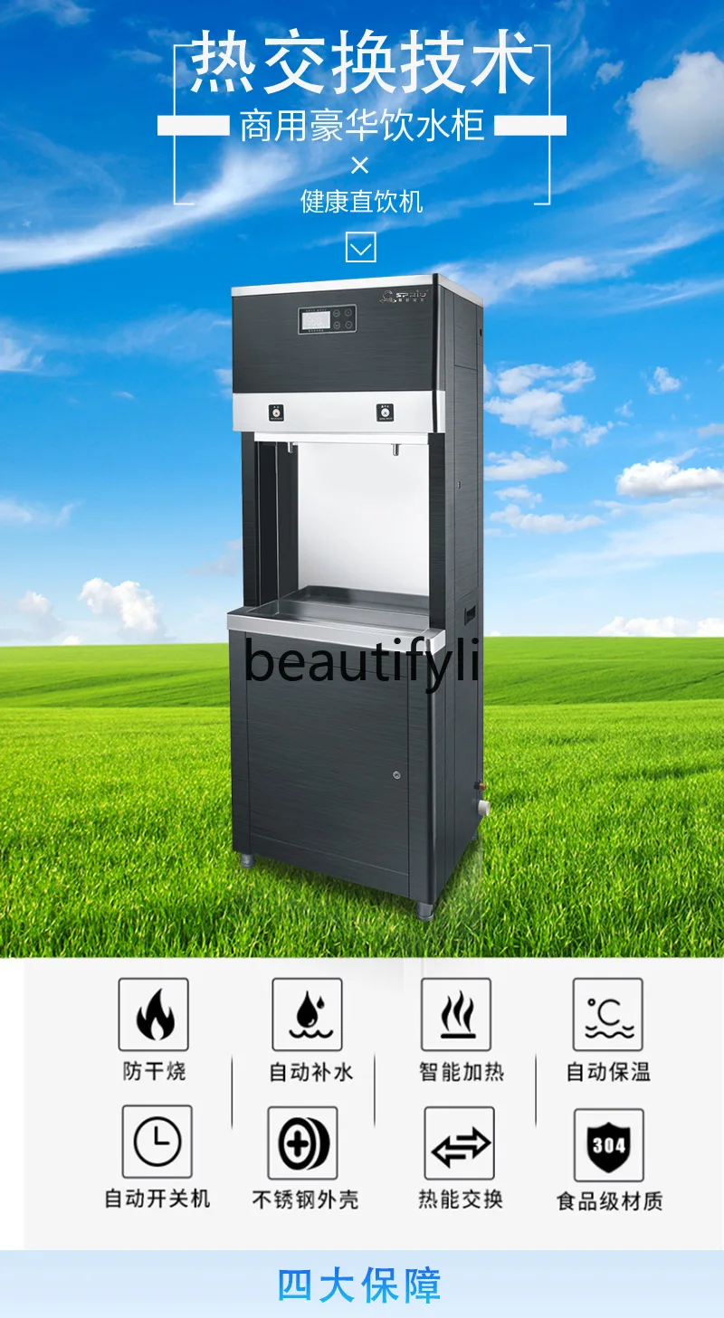 Commercial Public Drinking Water Dispenser Stainless Steel Water Boiler Campus Unit Heating Filter Water Purifier