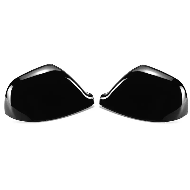 

ABXV-2-Piece Set Gloss Black Side Mirror Caps For VW Transporter T5 T5.1 T6 2016-2019