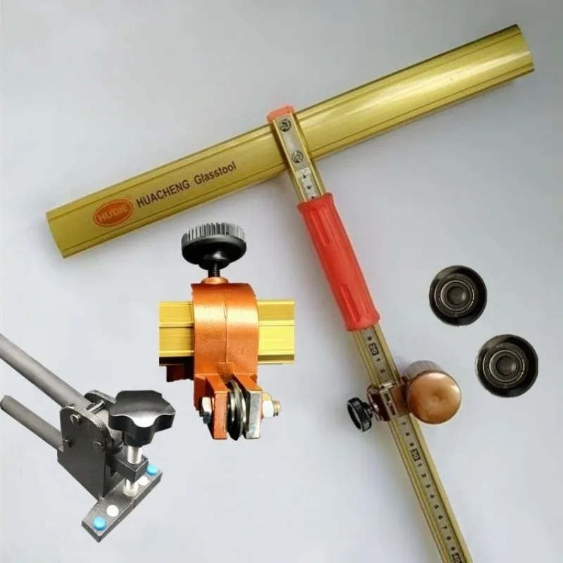 High Precision T-Type Tile Cutter Tool Diamond Blade Wheel Manual Cutting Tool Ceramic Tile Slab Glass Setting Construction Tool