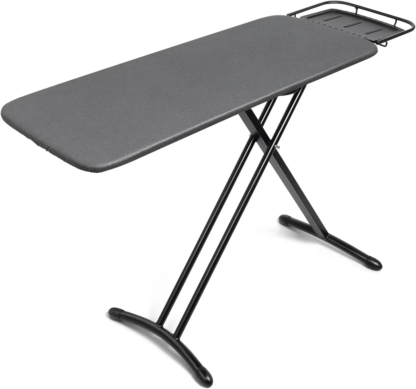 

Гладильная доска 18x46 дюймов с термостойким чехлом и утолщенной войлочной подкладкой, премиум-класса, с подставкой для парового утюга, регулируемая по высоте