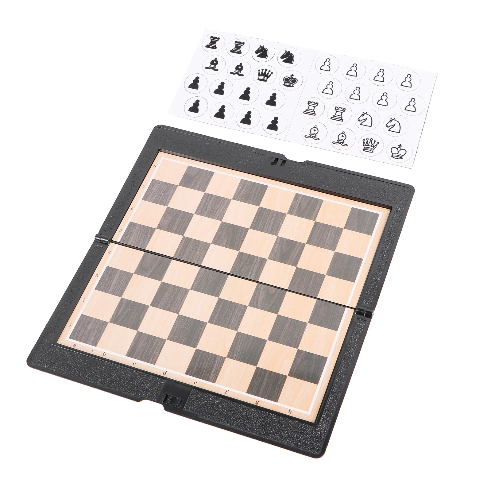 

2Set Foldable International Chess Premium Material Wear Resistant Portable Travel Game Board Family Friends Fun Collection Gift