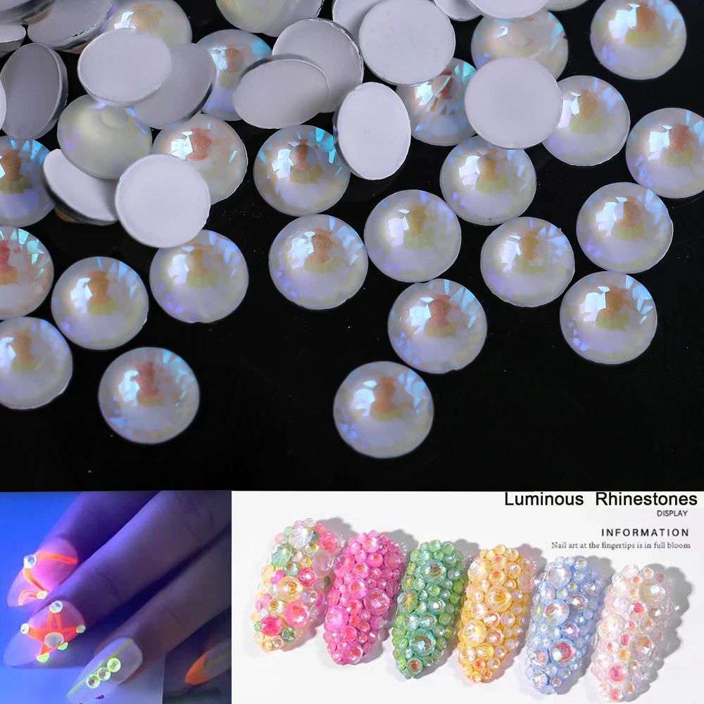 VC Glitter opale luminoso Non Hotfix Strass Crystal Nails Strass muslimfor Dress Nail Charms Nail Art Diamond vestidos