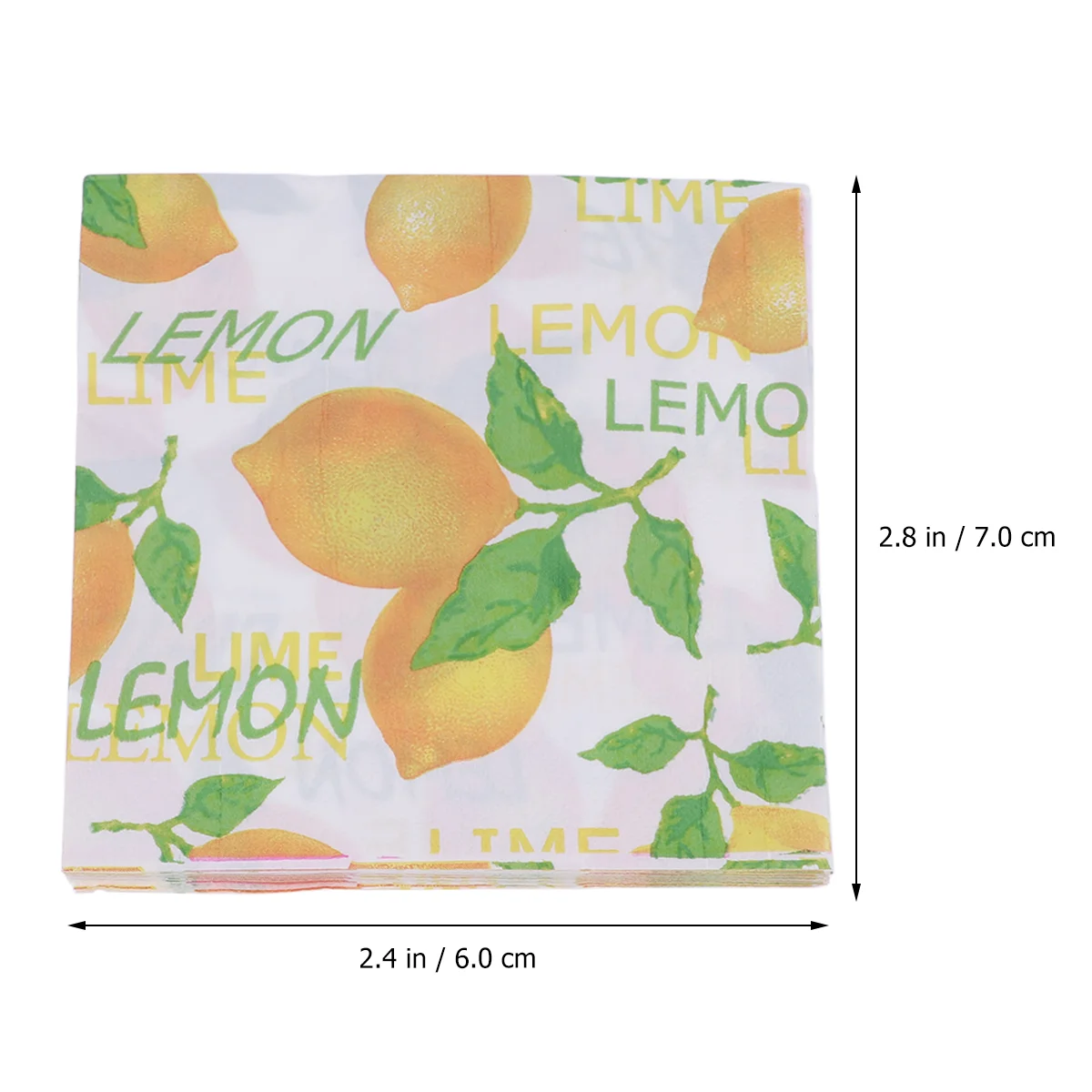 40Pcs Paper Luncheon Napkins Lemon Printed Disposable Tissue Napkin for Birthday Dinner Party Favors Supplies