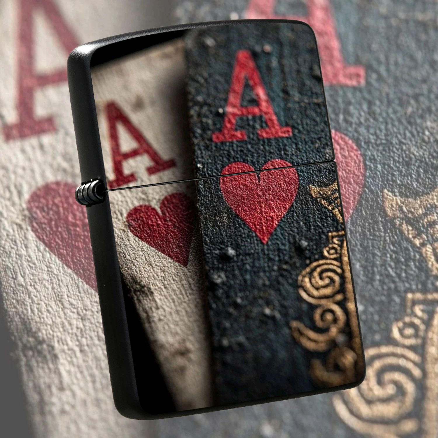 Vintage Collectible Playing Cards - Briquet à thème de cartes à